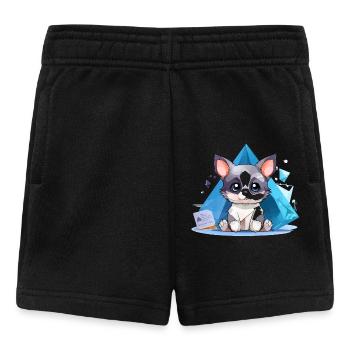 Kristallhündchen im Eisstil - Baby Shorts - black - Front