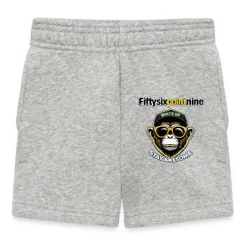 Cinquante-six virgule neuf - Short Bébé - gris chiné - Devant