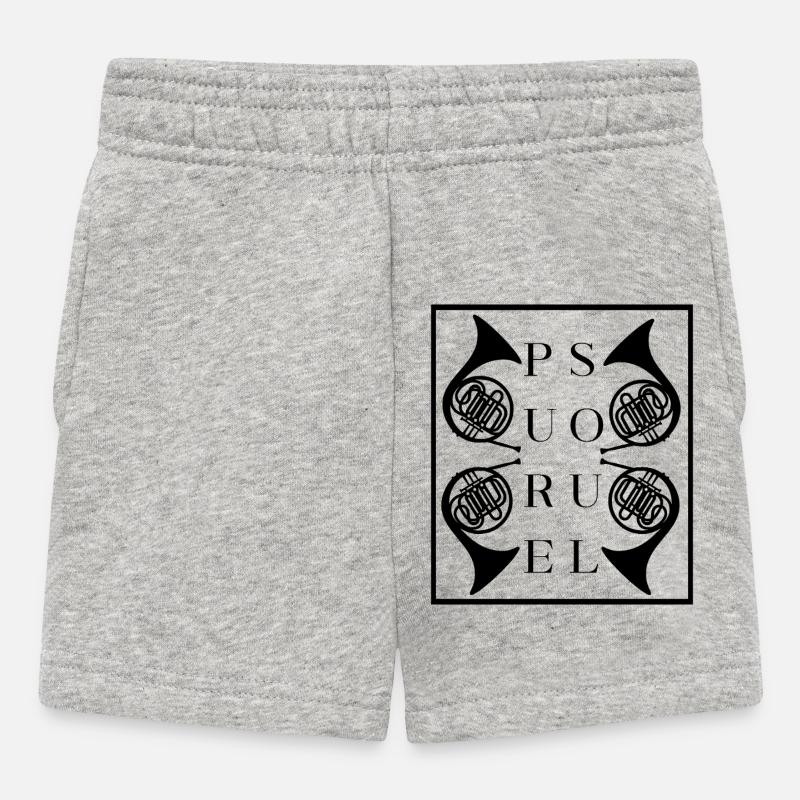 Cor de l’Âme Pure - Short Bébé - gris chiné