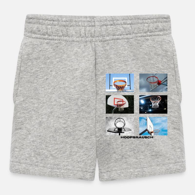 Hoopsrausch Collage - Baby Shorts - heather grey