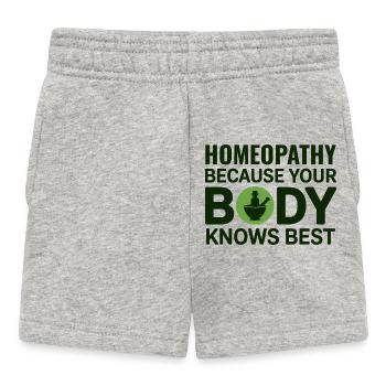 Homeopathy Body Knows Best Professional Clinician - Short Bébé - gris chiné - Devant