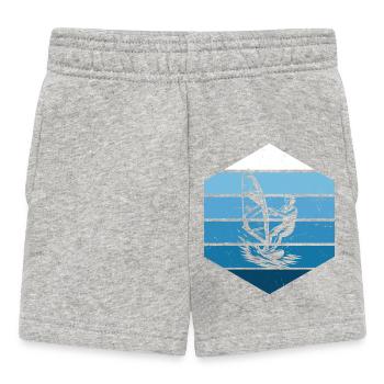 Windsurfing Stil für jeden Anlass - Baby Shorts - Grau meliert - Vorne
