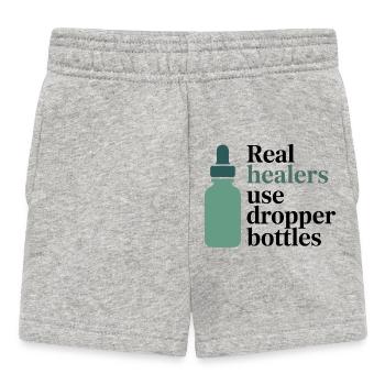 Homéopathie Real Healers Flacons compte-gouttes Profession - Short Bébé - gris chiné - Devant