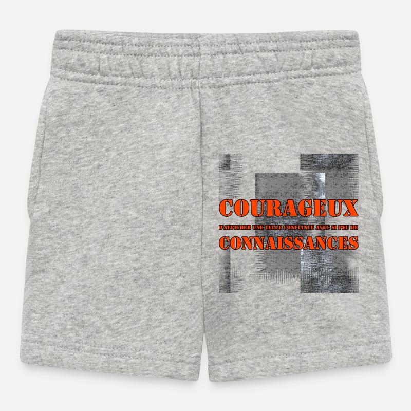 L'Insolente - Short Bébé - gris chiné