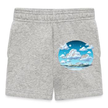 Sky clouds over the Archipelago - Baby Shorts - heather grey - Front