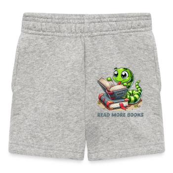 Snake Books Comic - Baby Shorts - heather grey - Front