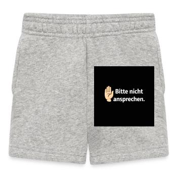 Merci de ne pas parler au signal frontalier - Short Bébé - gris chiné - Devant
