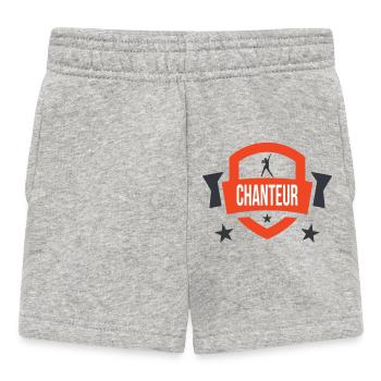 Sänger – Musik, Bühne, Leidenschaft, Stimme, Performance - Baby Shorts - Grau meliert - Vorne