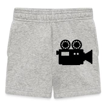 Caméra de cinéma - Short Bébé - gris chiné - Devant