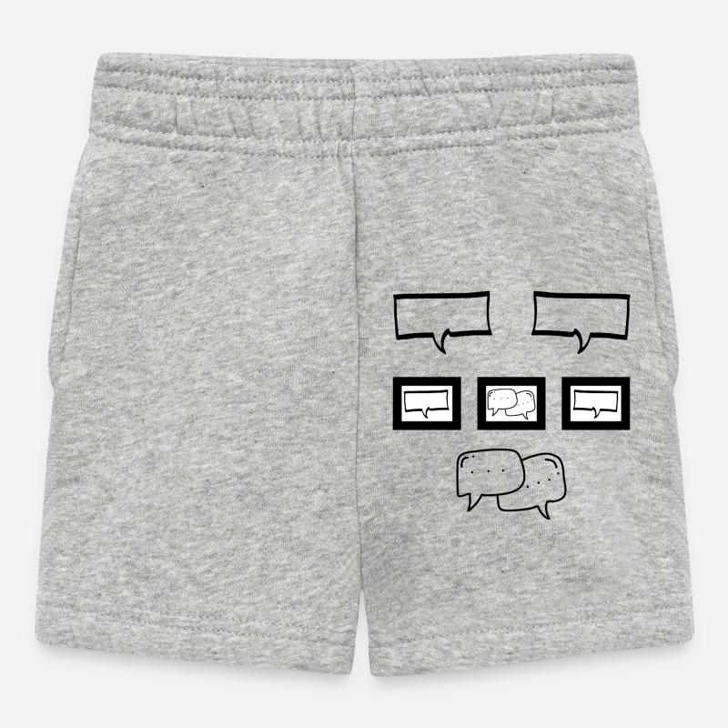 LE SILENCE - Baby Shorts - heather grey