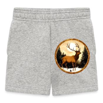Hirsche Style - Baby Shorts - Grau meliert - Vorne