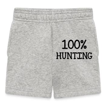 100% hunting - Baby Shorts - heather grey - Front