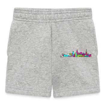 Oslo City Skyline Opernhaus Moderne Kunst - Baby Shorts - Grau meliert - Vorne