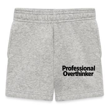 Professional Overthinker Minimalist - Baby Shorts - heather grey - Front