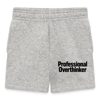 professional overthinker - Baby Shorts - heather grey - Front