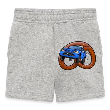 Les bretzels à roulettes - Short Bébé - gris chiné - Devant