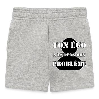 DEIN EGO IST NICHT MEIN PROBLEM. - Baby Shorts - Grau meliert - Vorne