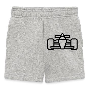 Race Car - Baby Shorts - heather grey - Front