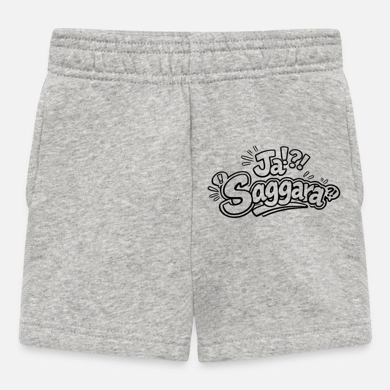 Ja Saggara - Baby Shorts - Grau meliert