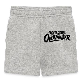 PROFESSIONAL OVERTHINKER Grunge - Baby Shorts - heather grey - Front