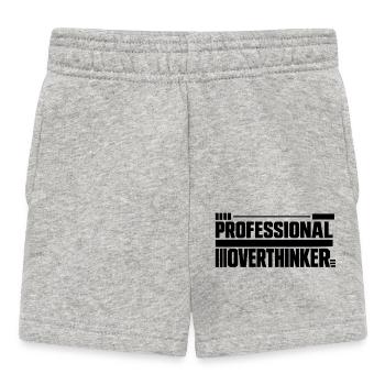 Introvertiert professional Overthinker - Baby Shorts - Grau meliert - Vorne
