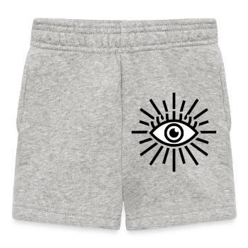 All-Seeing Eye Shine - Baby Shorts - heather grey - Front