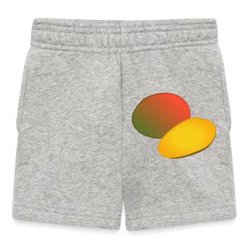 Gradient du duo de mangues tropicales - Short Bébé - gris chiné - Devant