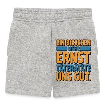 A little more serious offenders would be good for us - Baby Shorts - heather grey - Front