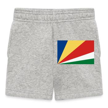 Color Geometry Stripes - Baby Shorts - heather grey - Front