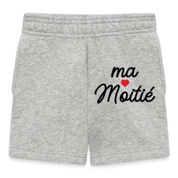 My heart - Baby Shorts - heather grey - Front