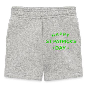 St. Patrick's Day Green - Baby Shorts - Grau meliert - Vorne