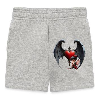 Cœur d’Ombre avec Fée - Short Bébé - gris chiné - Devant