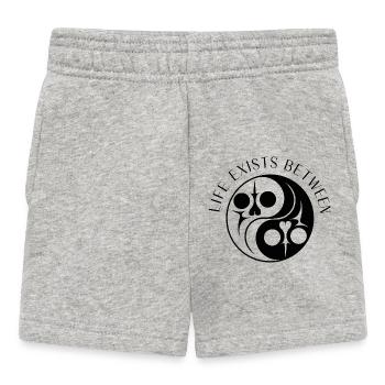 Between Life and Death - Yin and Yang - Baby Shorts - heather grey - Front
