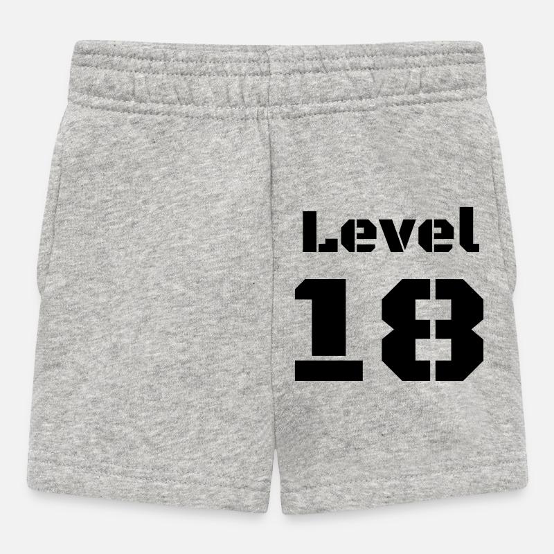 Level 18 - Baby Shorts - Grau meliert