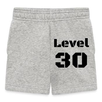 Level 30 - Baby Shorts - heather grey - Front