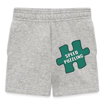 Puzzle rapide - Short Bébé - gris chiné - Devant