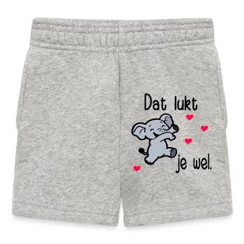 Exams Motivation Elephant - Baby Shorts - heather grey - Front
