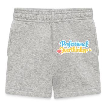 professional overthinker - Baby Shorts - heather grey - Front