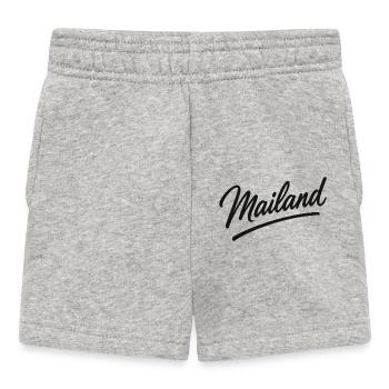Milan Script Logo – Milan Lettering - Baby Shorts - heather grey - Front