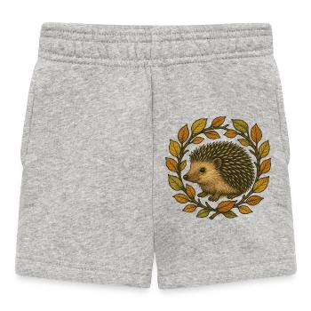 Herbst-Igelkranz - Baby Shorts - Grau meliert - Vorne