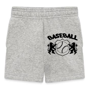 Baseball Logo - Short Bébé - gris chiné - Devant