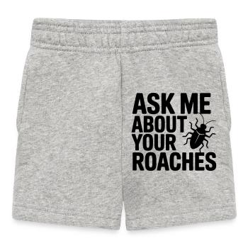 Pest Controllers Funny Saying - Baby Shorts - heather grey - Front