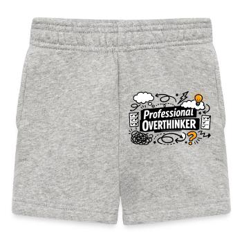 Professional OVERTHINKER - Baby Shorts - Grau meliert - Vorne