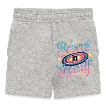 Croyez en vous - Galaxy - Short Bébé - gris chiné - Devant