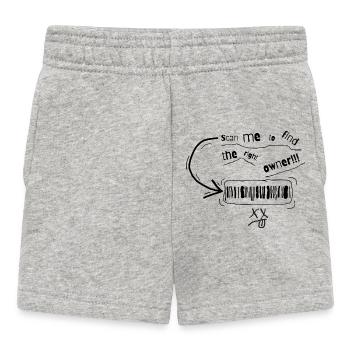 Émoticône minimaliste de langue XY - Short Bébé - gris chiné - Devant
