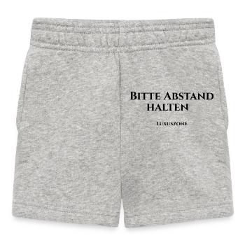Bitte Abstand halten, Luxuszone - Baby Shorts - Grau meliert - Vorne