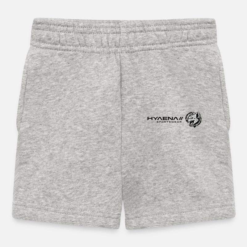 Hyaena Logo Version 4 by TF - Baby Shorts - heather grey