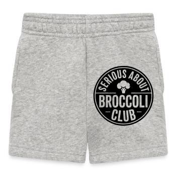 Brokkoli - Serious about Broccoli - Baby Shorts - heather grey - Front