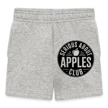 Apples - Serious about apples club - Baby Shorts - heather grey - Front
