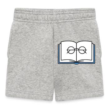 École des Lunettes à Livre Ouvert - Short Bébé - gris chiné - Devant